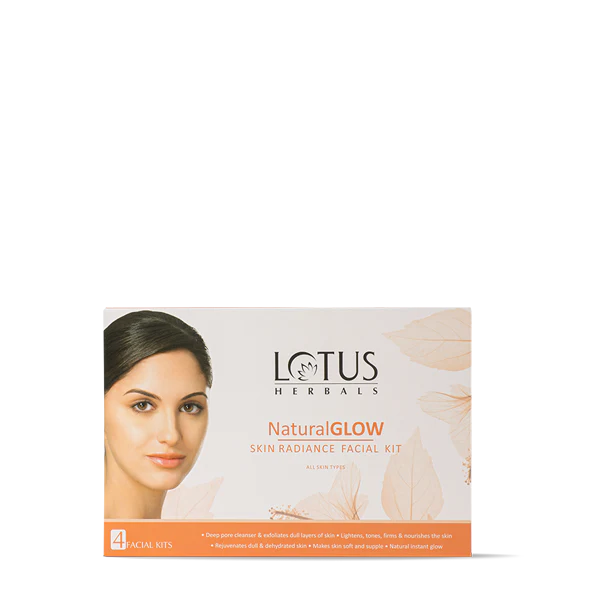 LOTUS NATURAL GLOW FACIAL KIT (PACK OF 4)