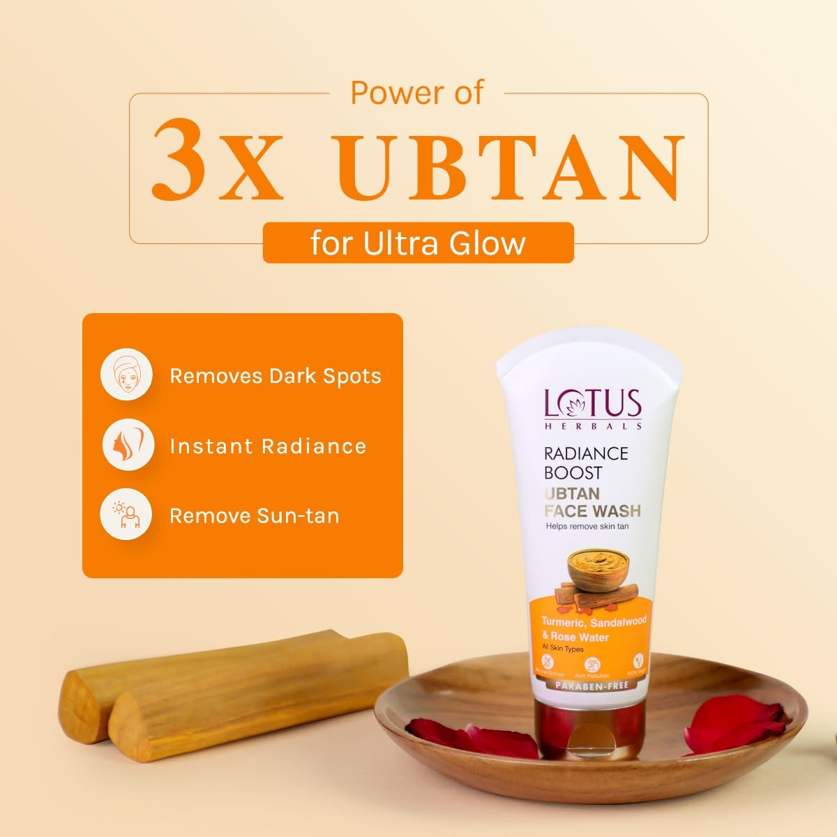 Lotus Herbals Radiance Boost Ubtan Facewash