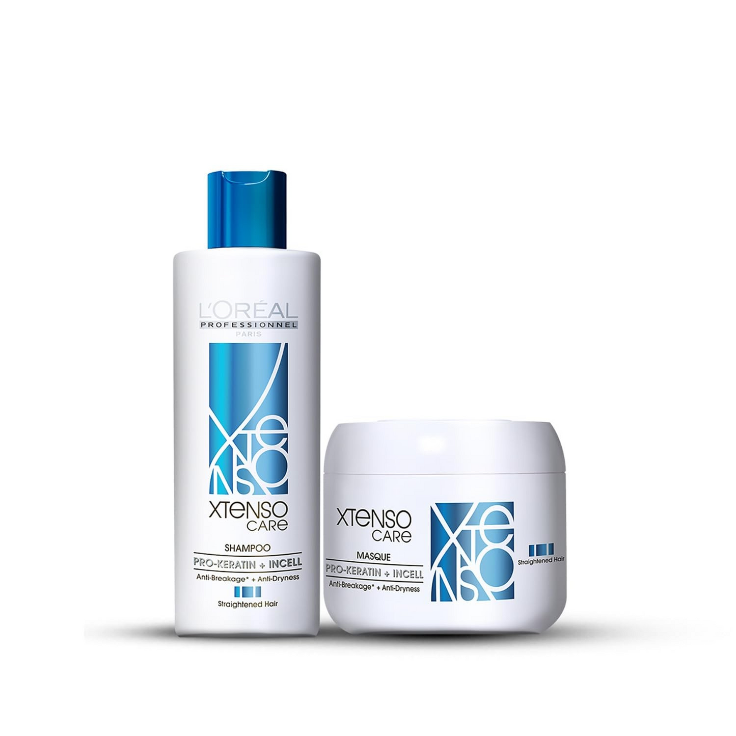 L'Oréal Professionnel Xtenso Care Shampoo For Straightened Hair, 250 ML |L'Oréal Professionnel Xtenso Care mask, 196 gm | Shampoo & Mask for Starightened Hair