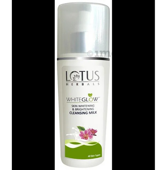 Lotus Herbals Whiteglow Skin Whitening & Brightening Cleansing Milk|Remove Dead Cells|80ml