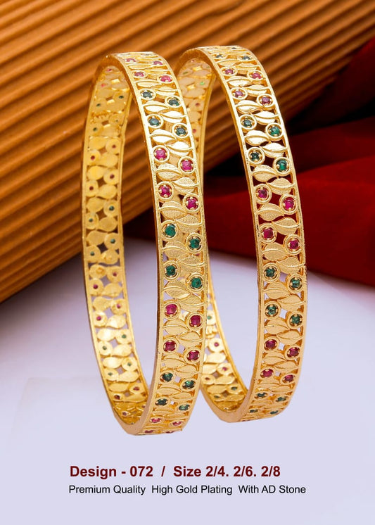 GOLD COVERING BANGLES 072