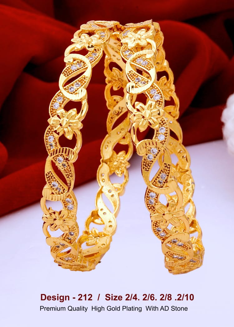 GOLD COVERING BANGLES 212