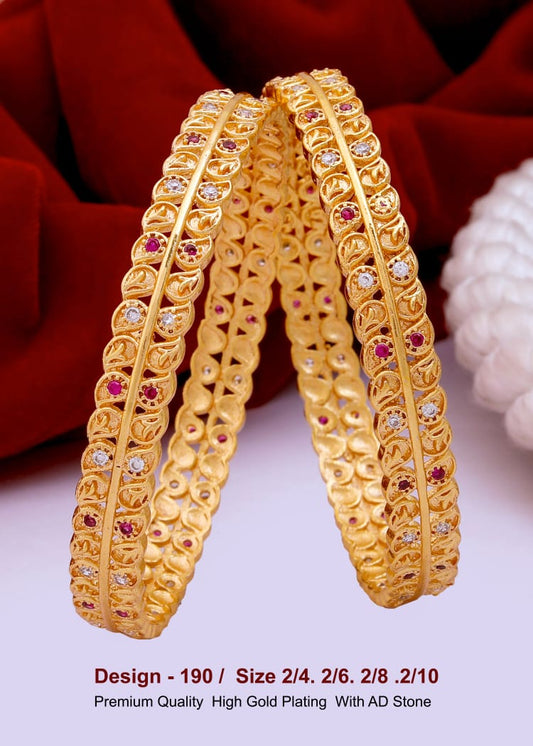 GOLD COVERING BANGLES 190