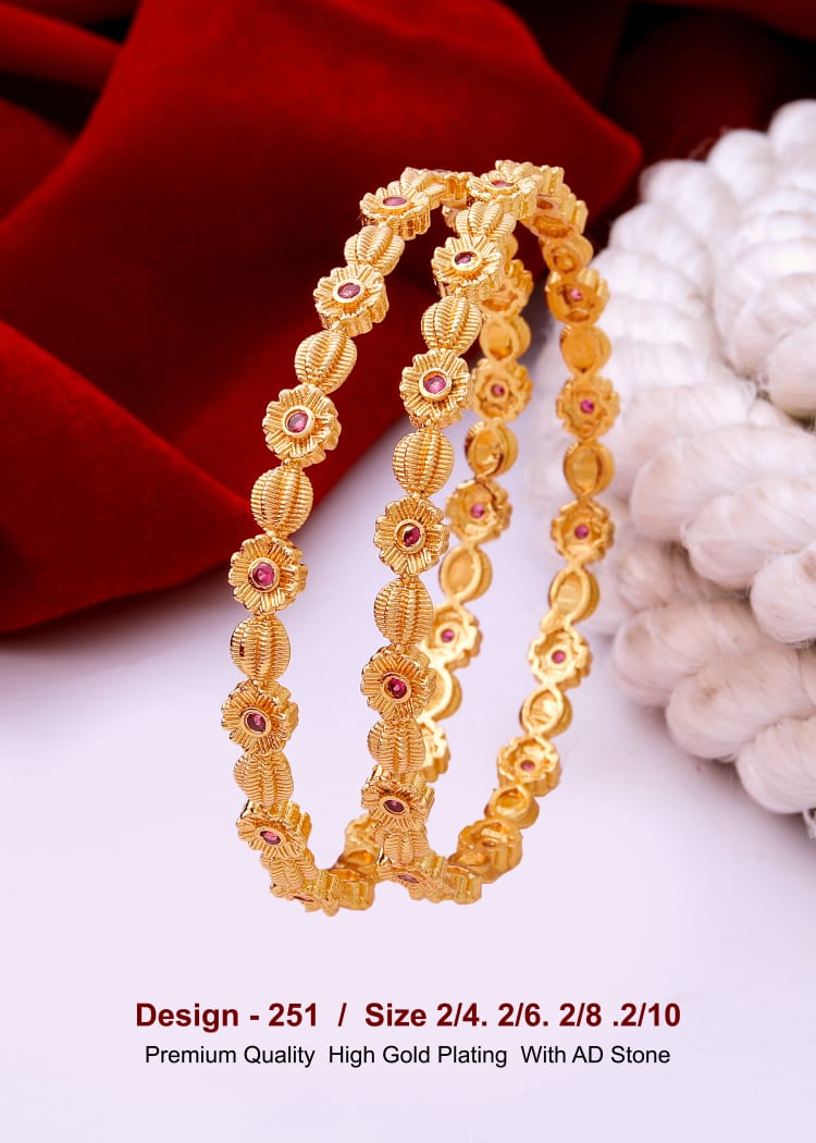 GOLD COVERING BANGLES 251