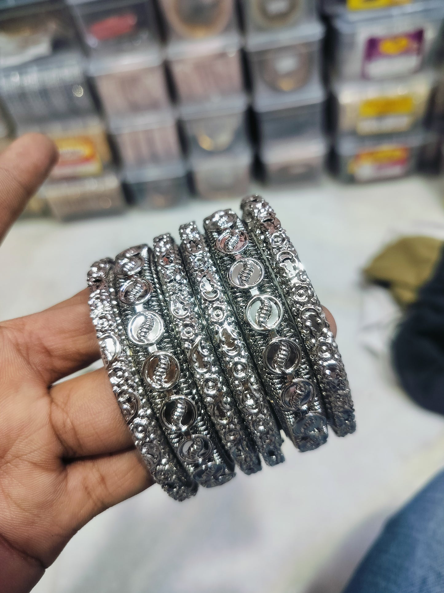 OXIDISED MATAL BANGLES