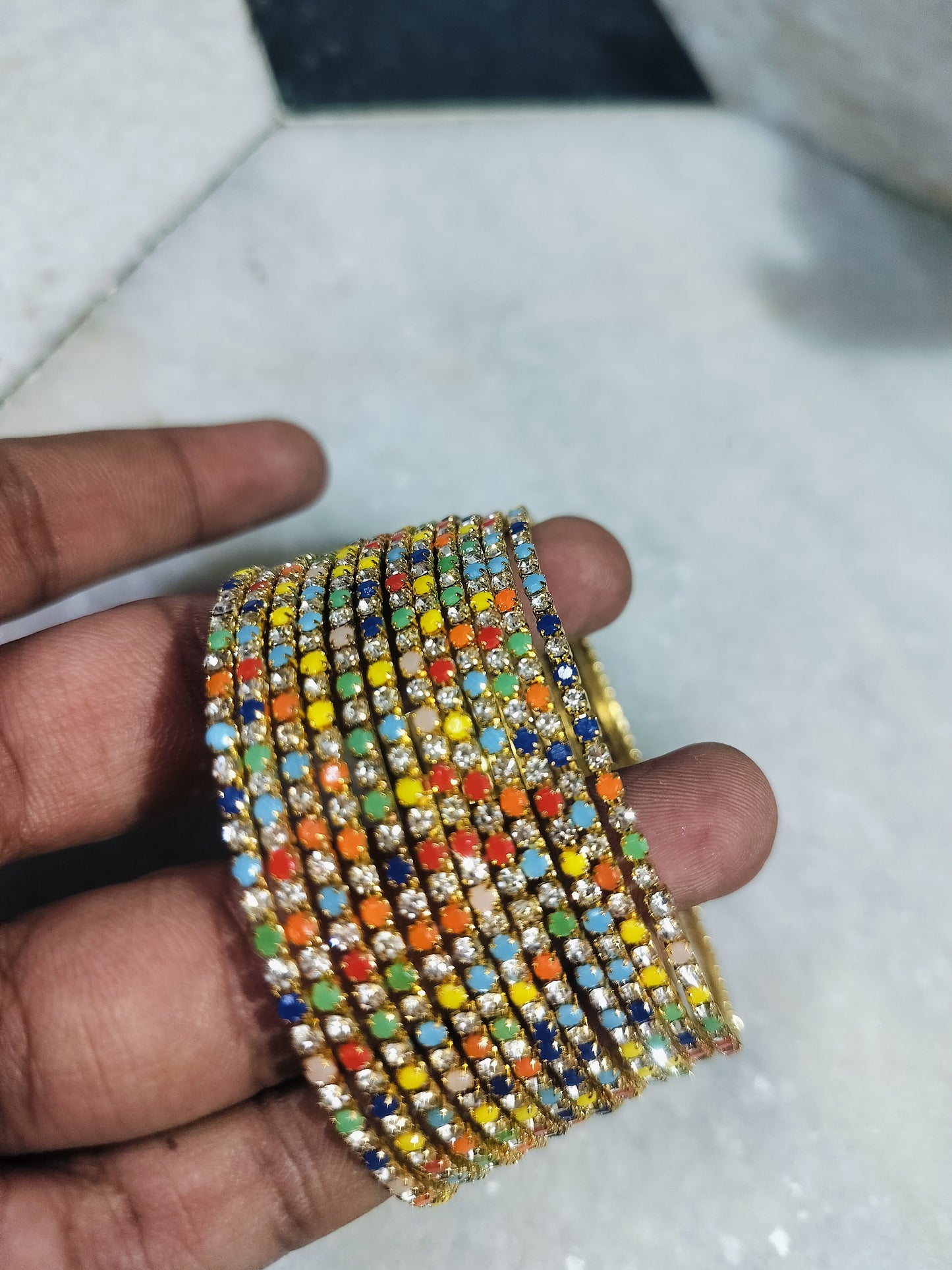 STONE BANGLES FOR MIX MATCH