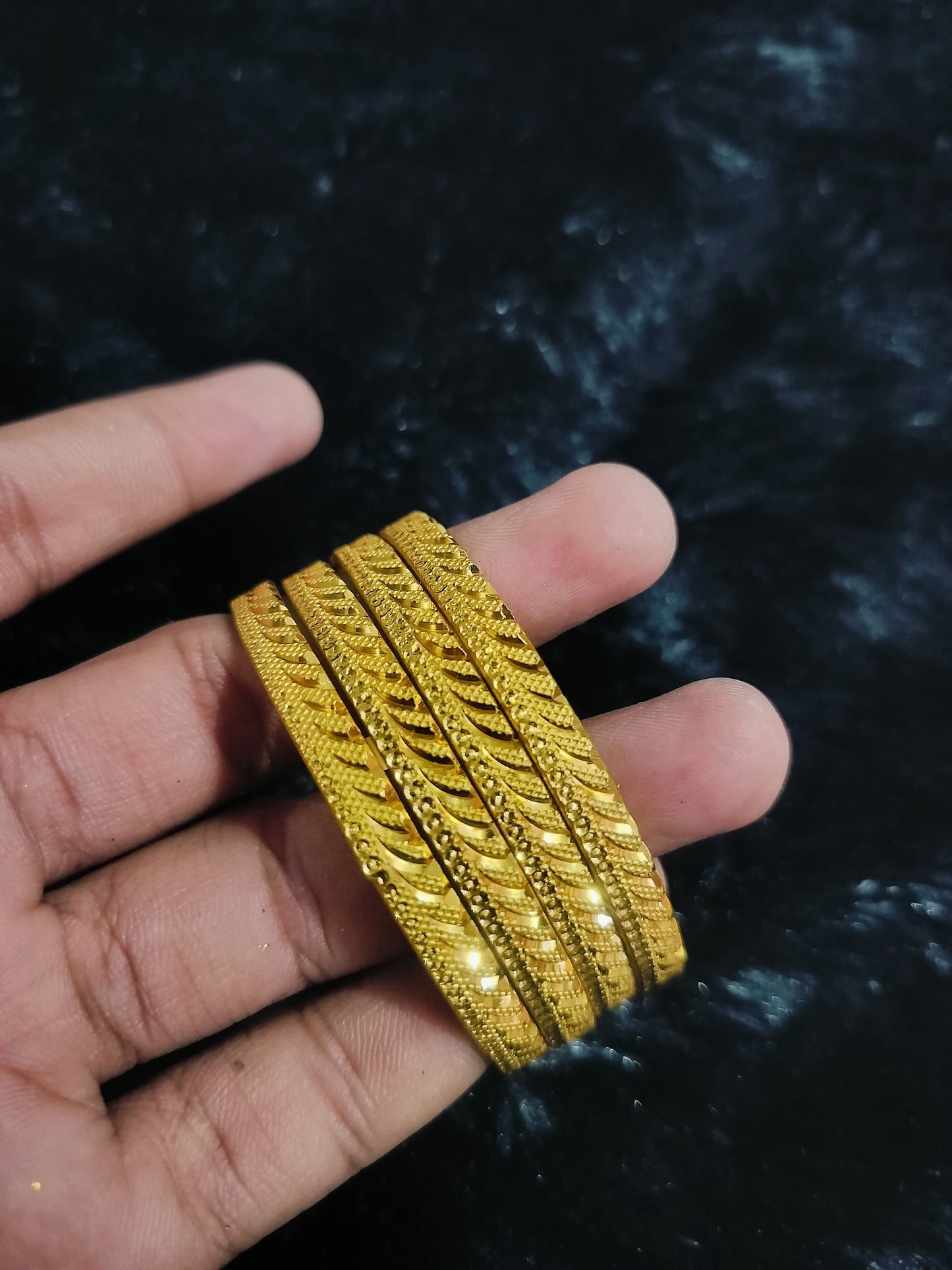 GOLD PLATED COVERING BANGLES