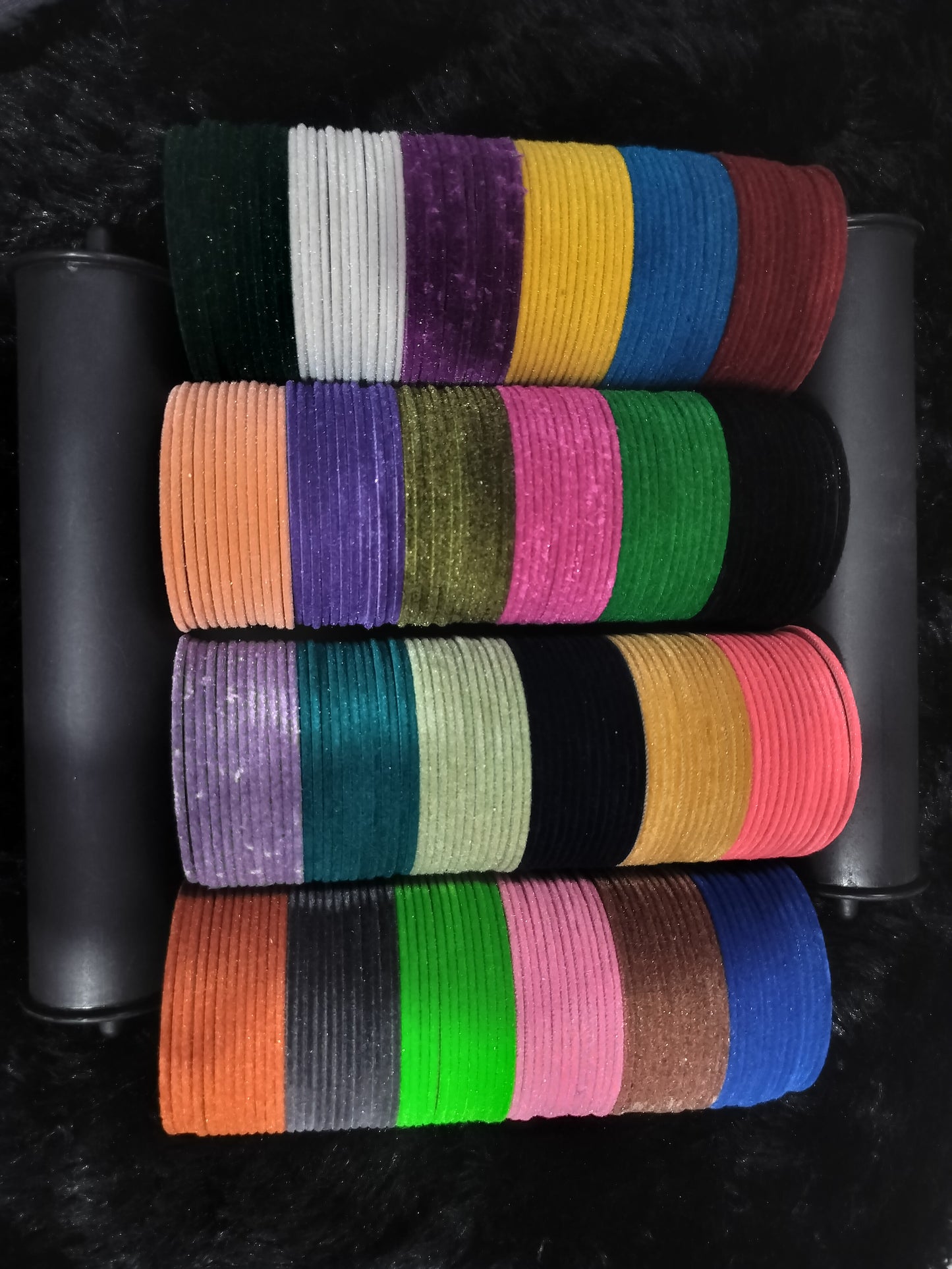 VELVET BANGLES 24 COLOURS SET