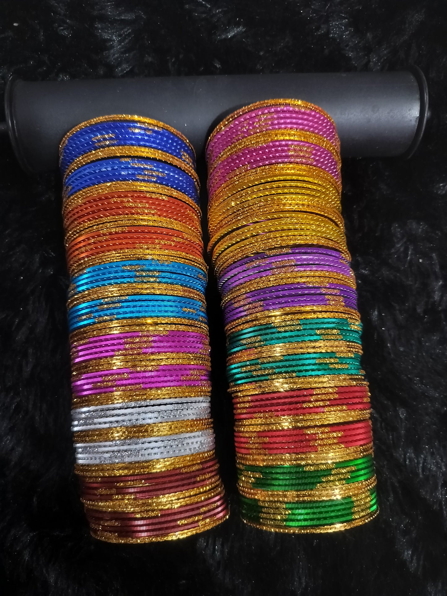 MATAL BANGLES 12 COLOURS SET