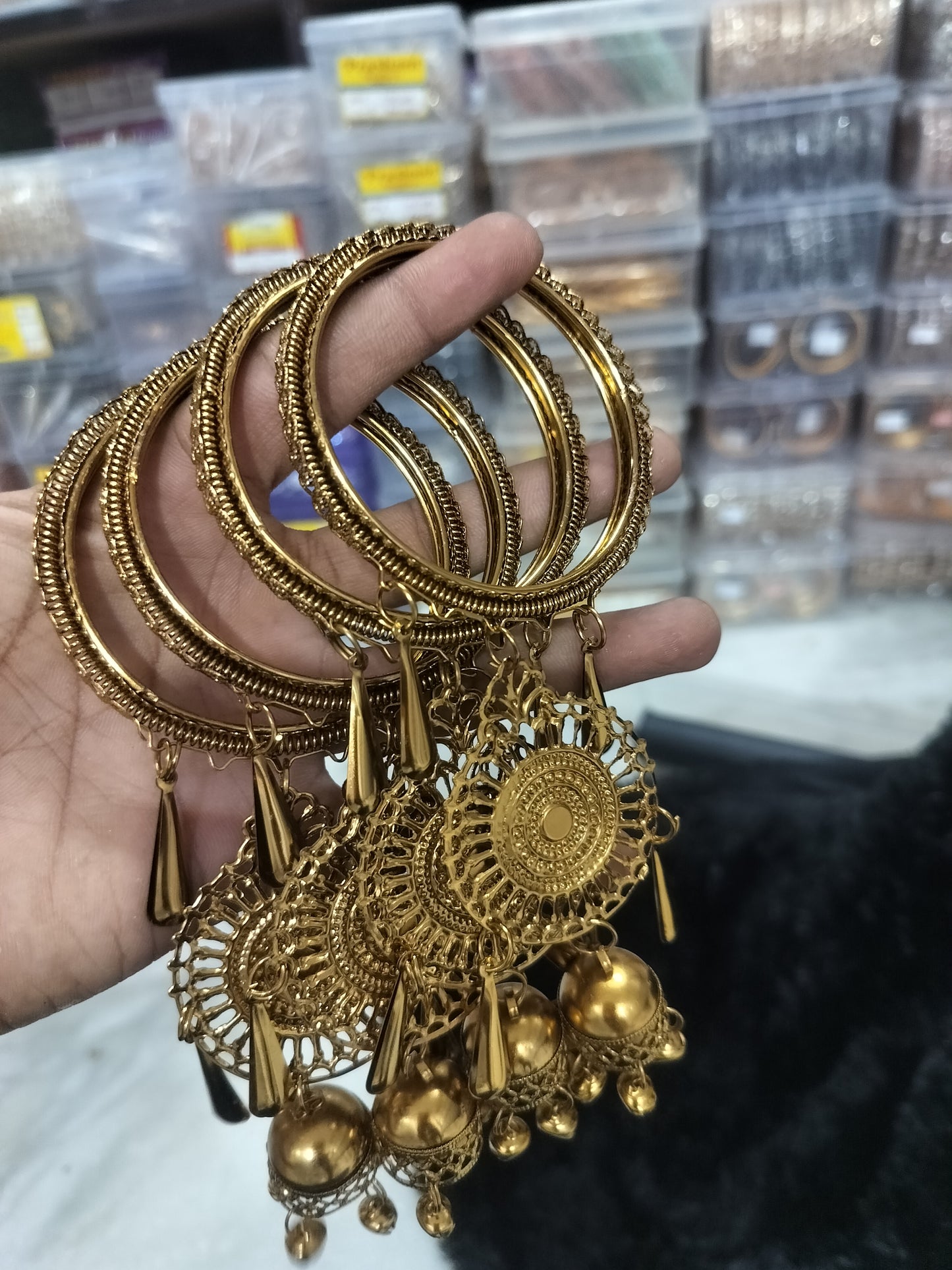 ANTIQUE METAL JUMKI BANGLES 05