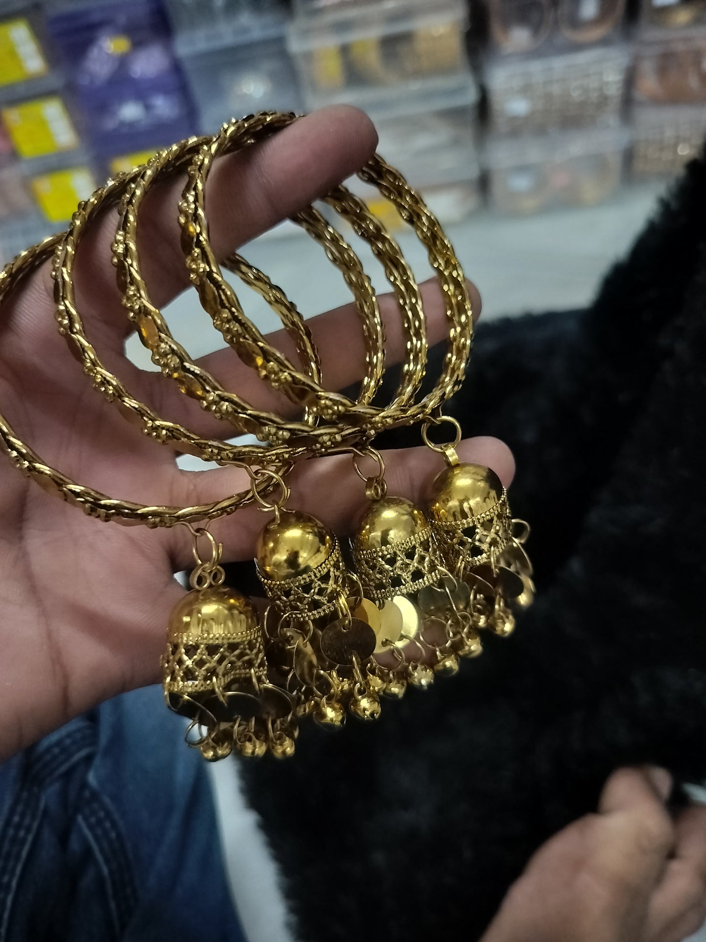 ANTIQUE METAL JUMKI BANGLES 06