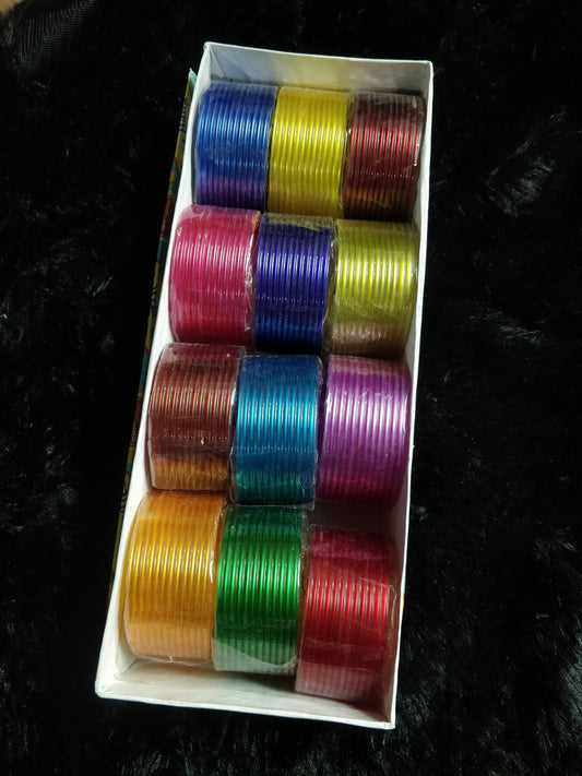 PLASTIC BANGLES 12 CUT BOX