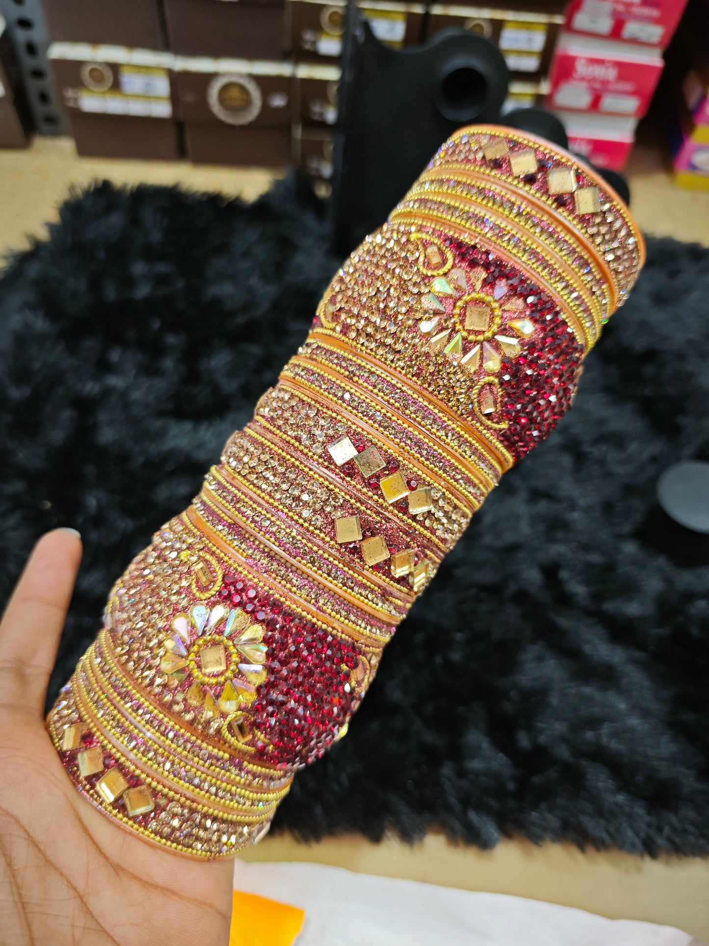 BRIDAL SET BANGLES MEHROON