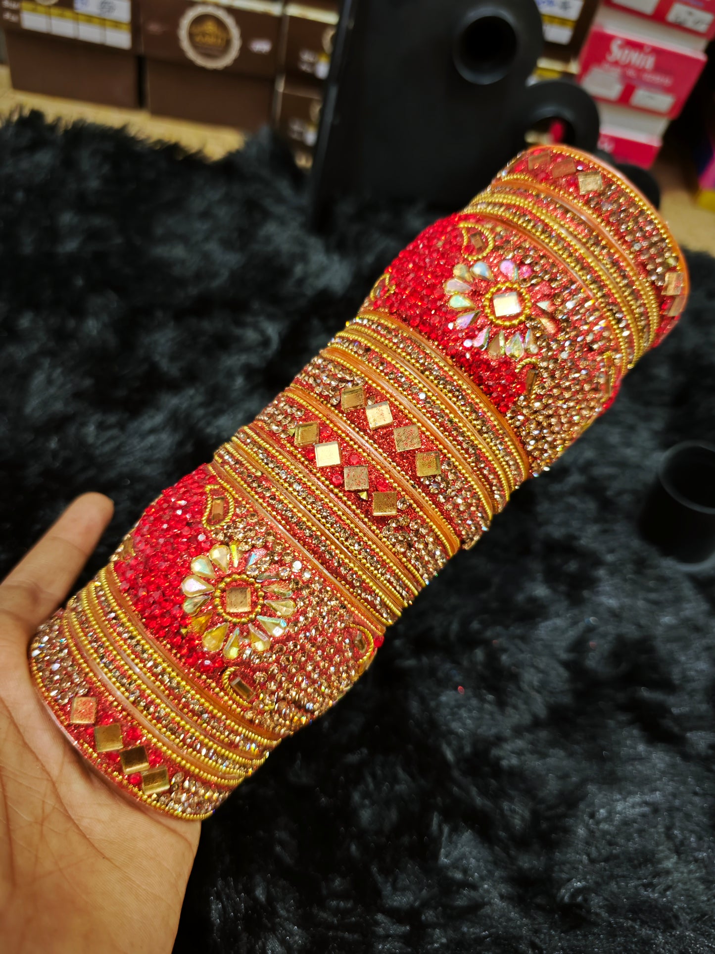 BRIDAL SET BANGLES RED