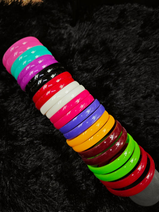 Plain plastic bangles base for silk tread bangles 2cut