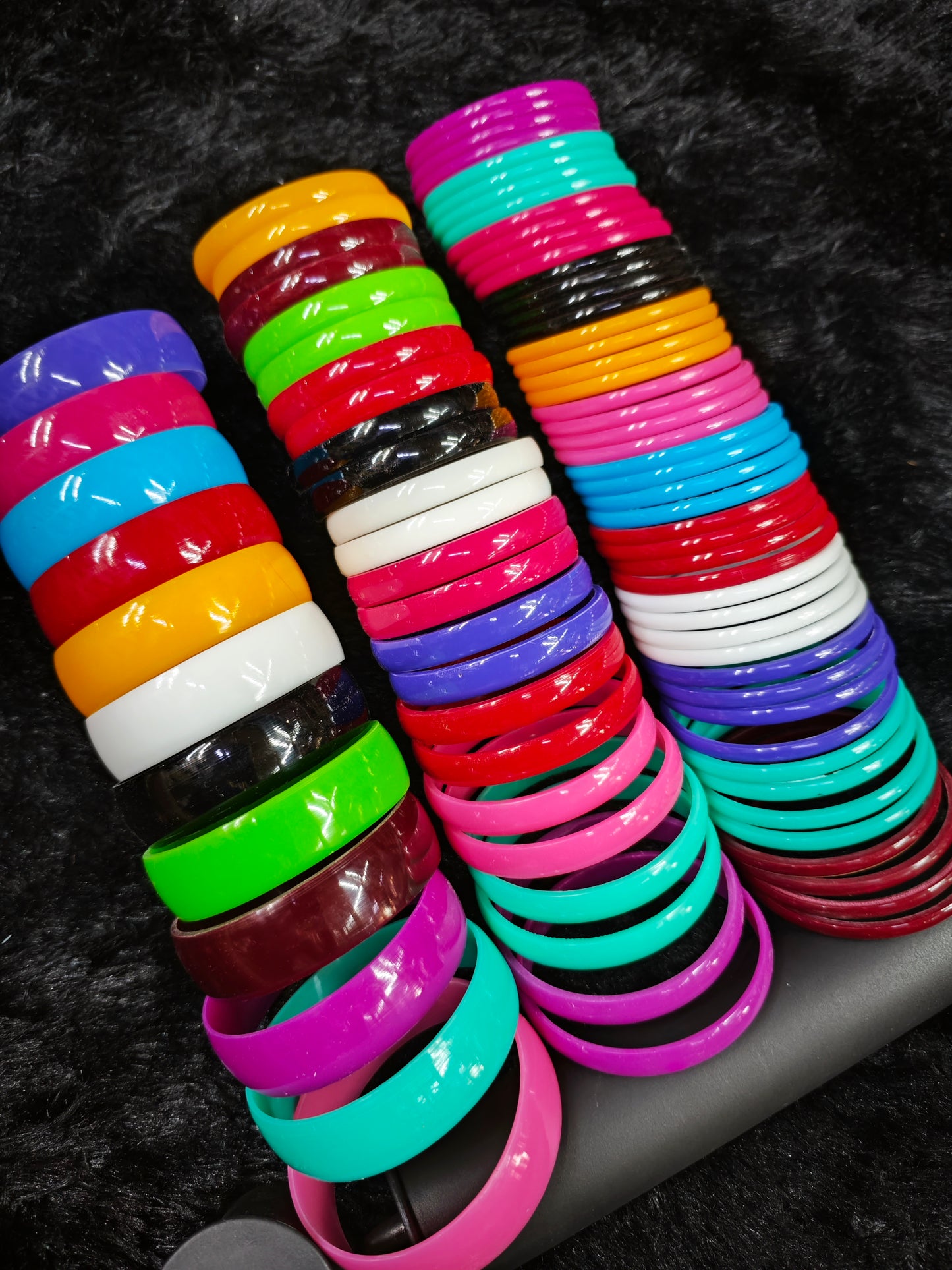 Plain plastic bangles base for silk tread bangles 1cut/2cut/4cut combo