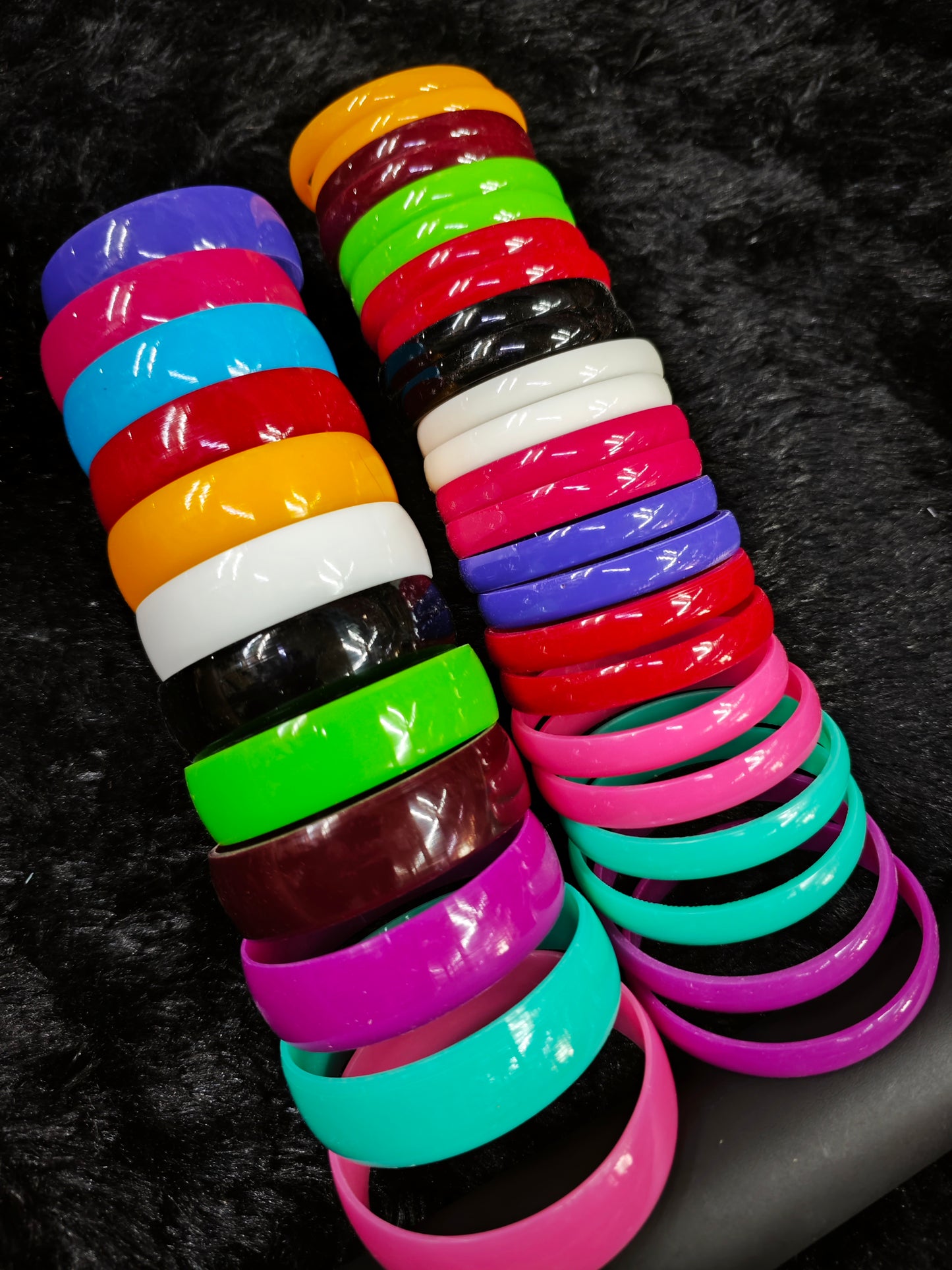 Plain plastic bangles base for silk tread bangles 1cut/2cut combo