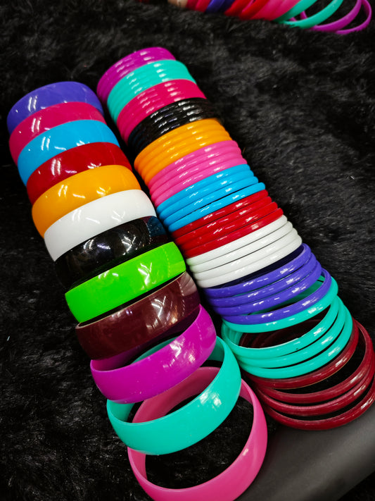 Plain plastic bangles base for silk tread bangles 1cut/4cut combo