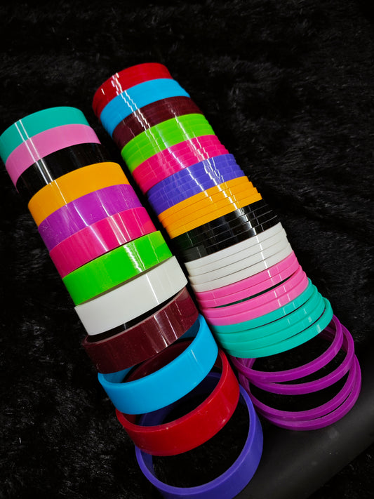 Flat plastic bangles base for silk tread bangles 1cut/4cut combo