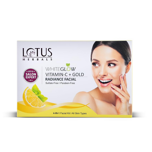 lotus WhiteGlow Vitamin C + Gold Radiance Facial Kit(4 in 1)