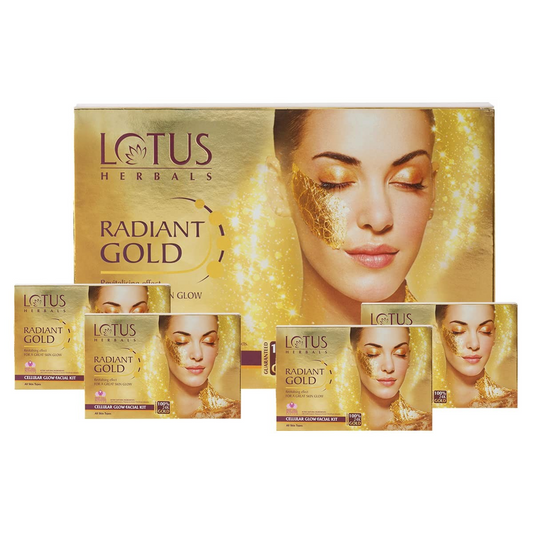 LOTUS RADIANT GOLD FACIAL KIT (PACK OF 4)