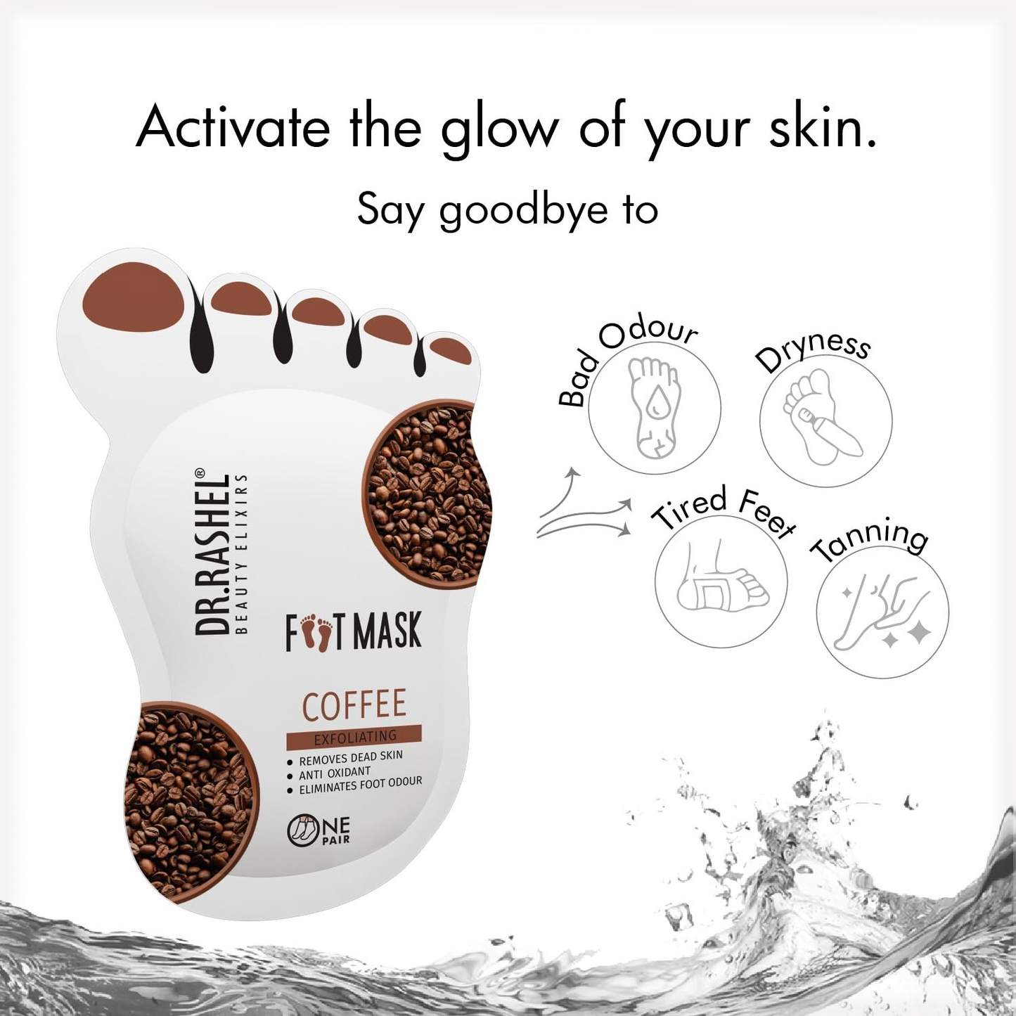 DR RASHEL FOOT MASK COFFEE