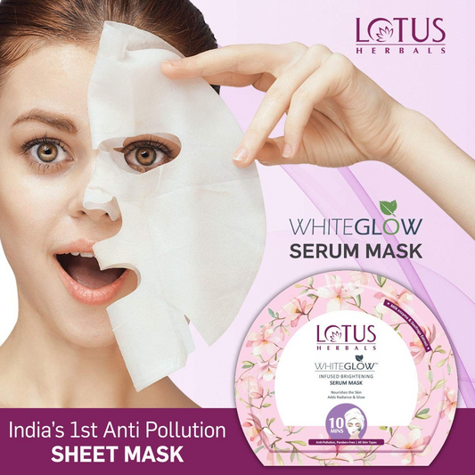 WHITEGLOW Infused Brightening Pollution Safe Serum Mask