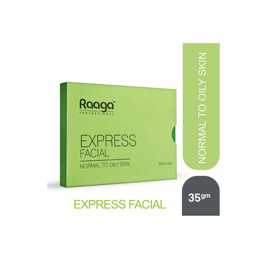 Raaga Professional Express Facial Kit (6 Step Process) Rejuvenates and Revitalises Skin, Improves Skin Texture | Normal To Oily Skin