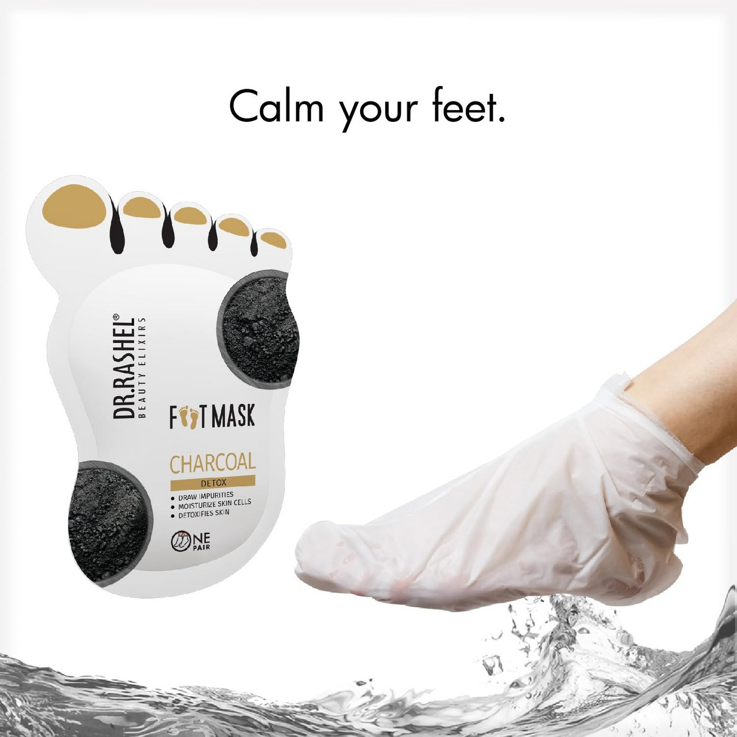 DR RASHEL FOOT MASK CHARCOAL