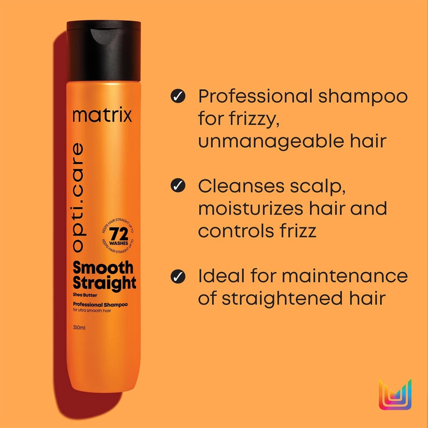 Matrix Opti.Care Professional Shampoo for Salon Smooth Straight Hair