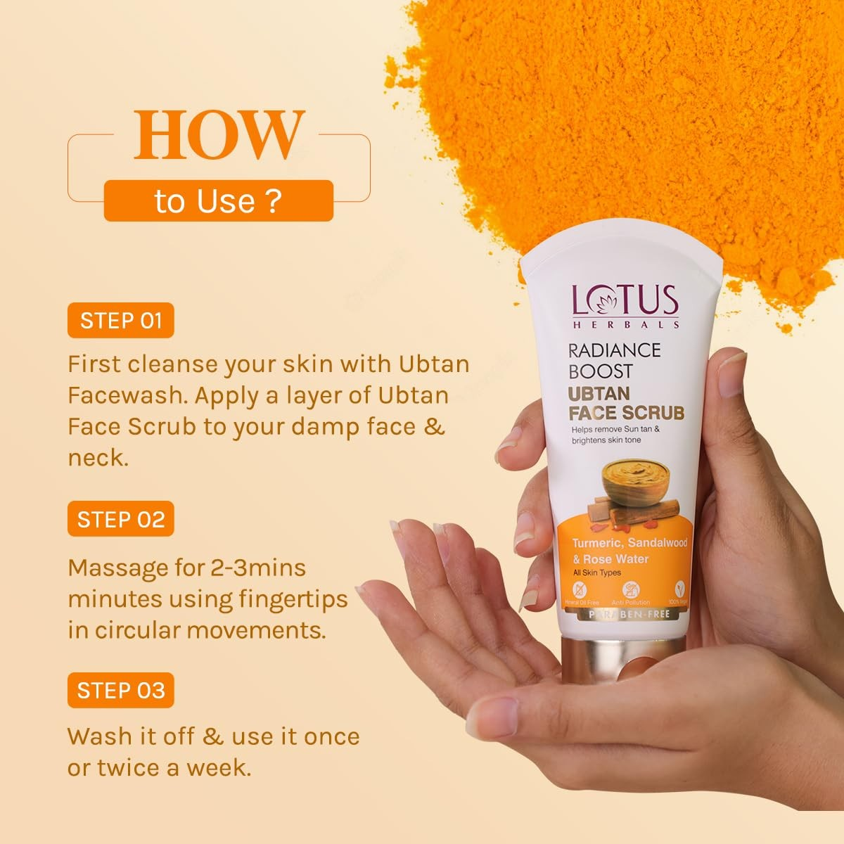 Lotus Herbals Radiance Boost Ubtan Facewash