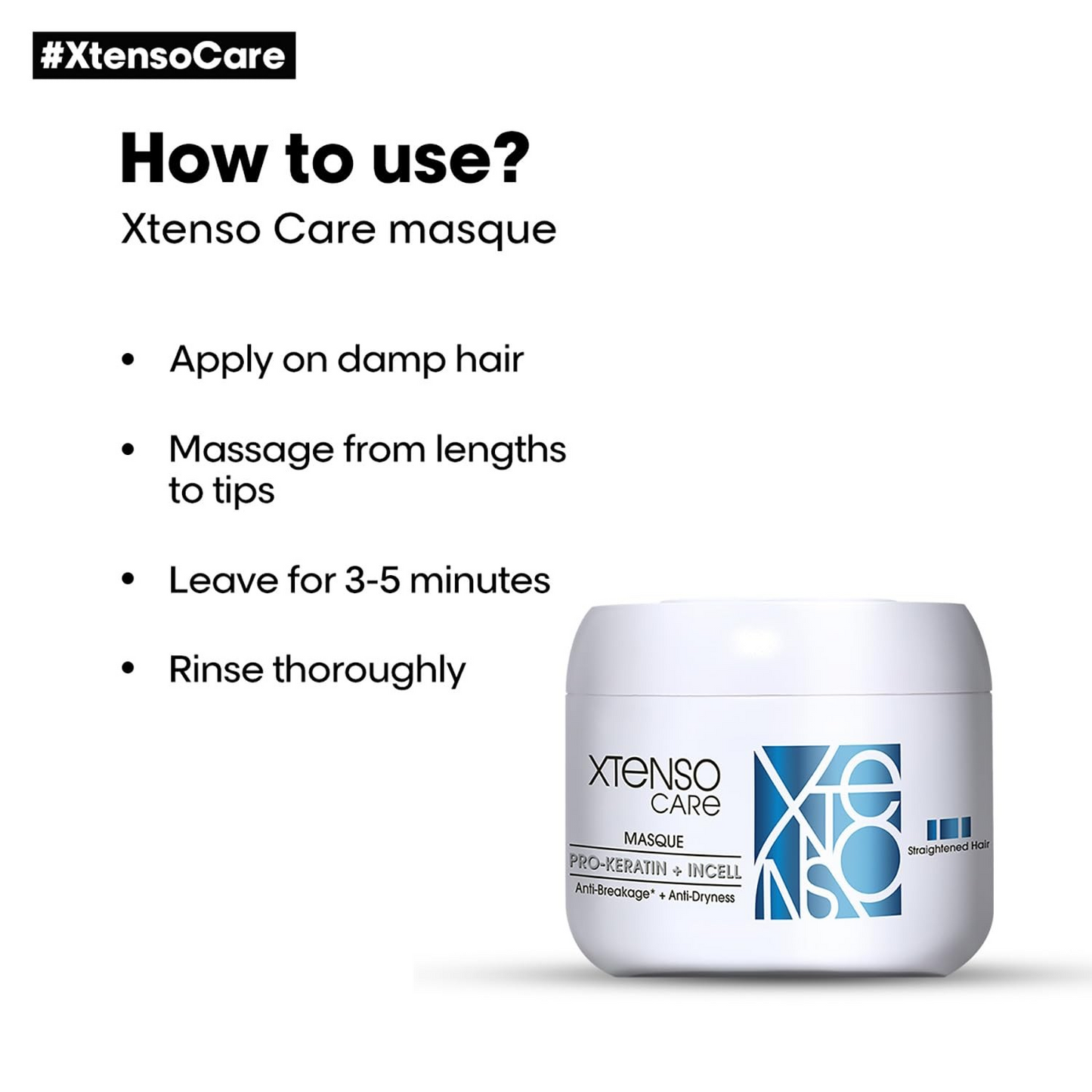 L'Oréal Professionnel Xtenso Care Masque 196 Gm, For Straightened Hair