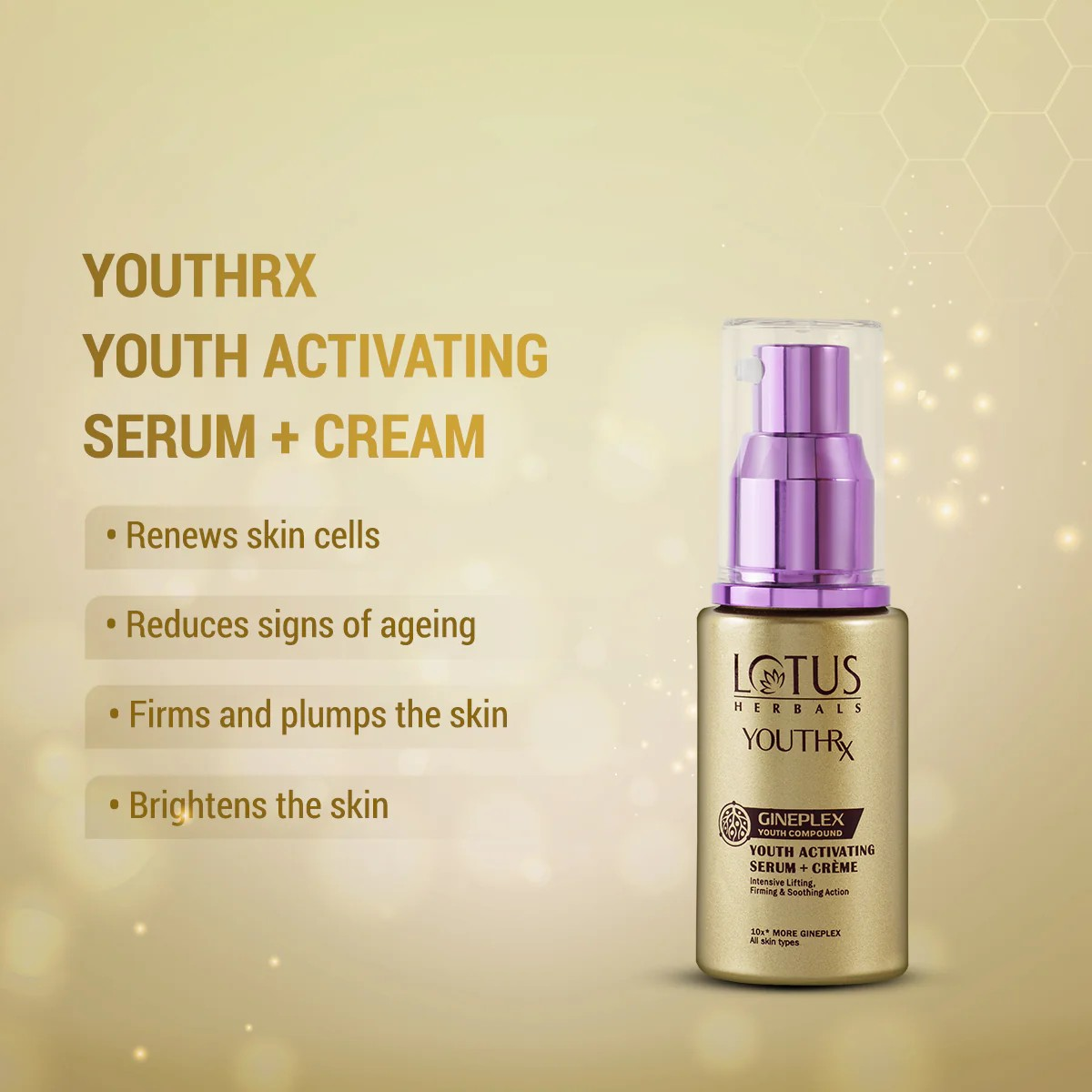 Lotus Herbals YouthRx Youth Activating Serum + Cream 30ML