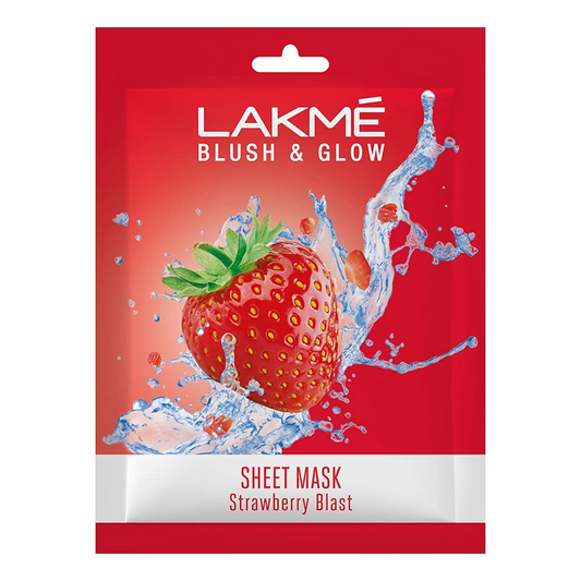 LAKME BLUSH AND GLOW SHEET MASK STRAWBERRY