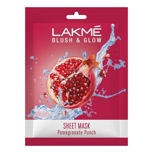 LAKME BLUSH AND GLOW SHEET MASK POMEGRANATE