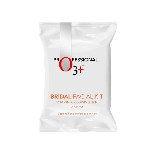 O3+ Bridal Facial Kit Vitamin C for Glowing Skin and Radiant Complexion Suitable for All Skin Types (44g+103ml, Single Use)