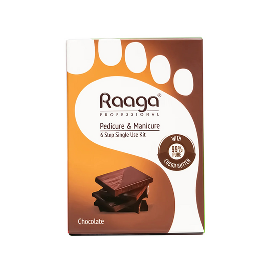 RAAGA Manicure Pedicure Kit for Soft & Relaxed Hands & Feet - Chocolate 63gm Regular