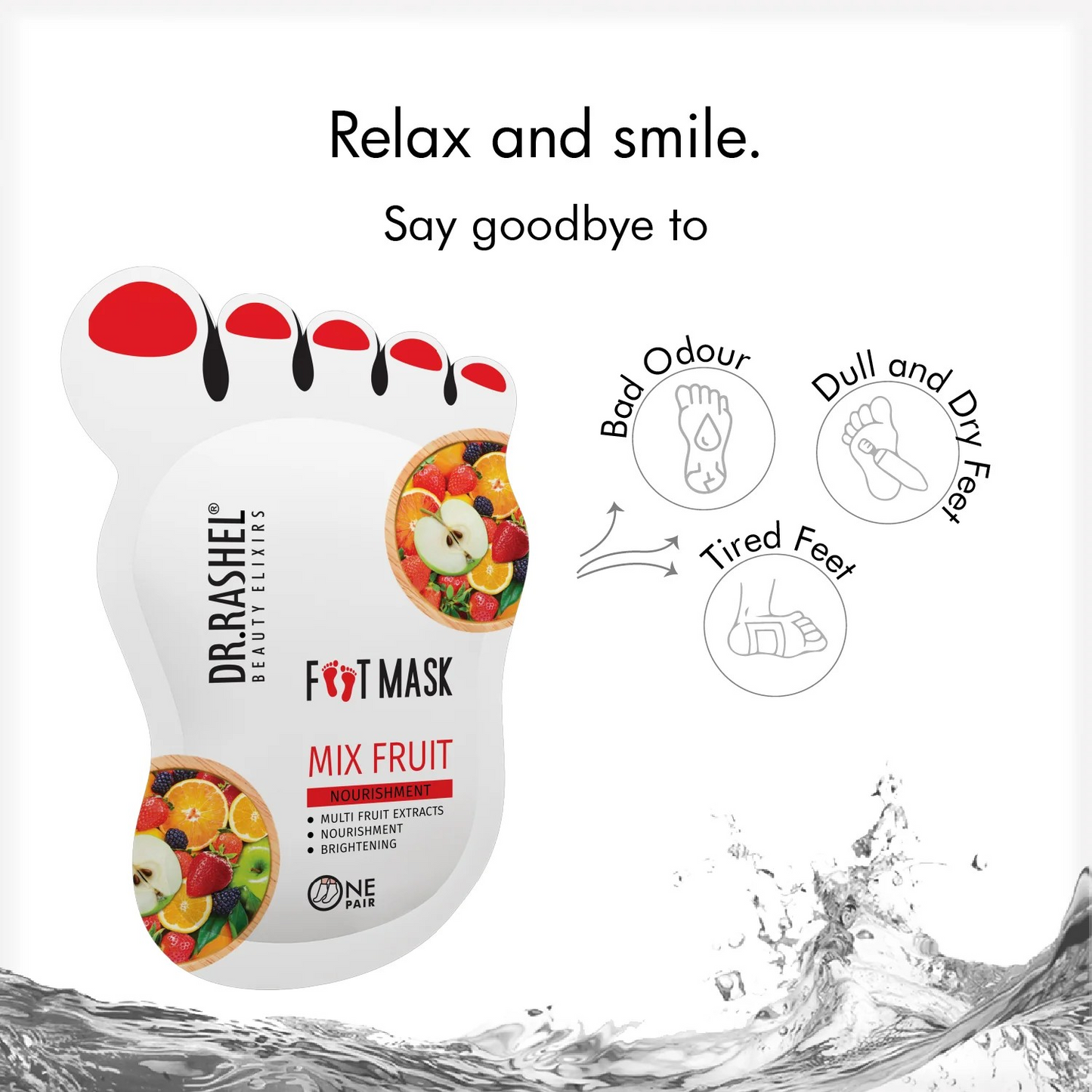 DR RASHEL FOOT MASK MIX FRUIT