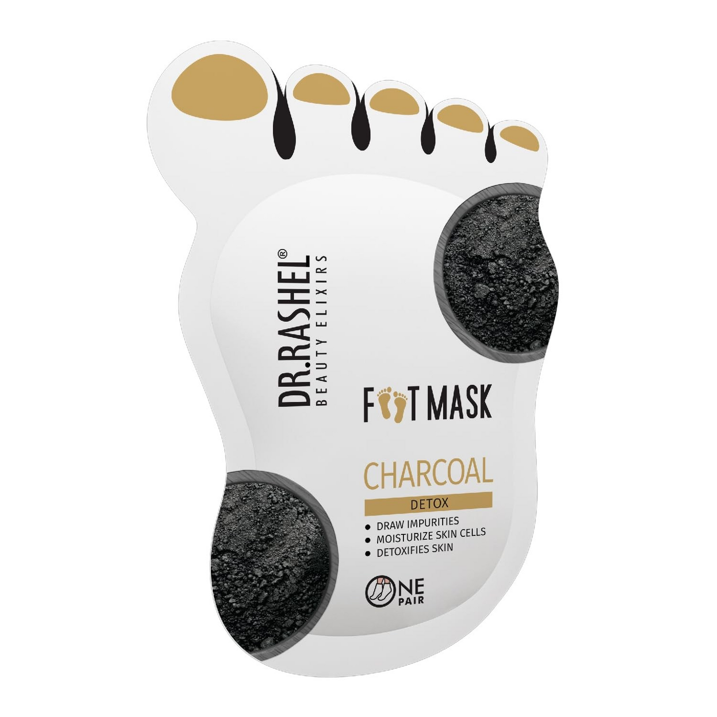 DR RASHEL FOOT MASK CHARCOAL